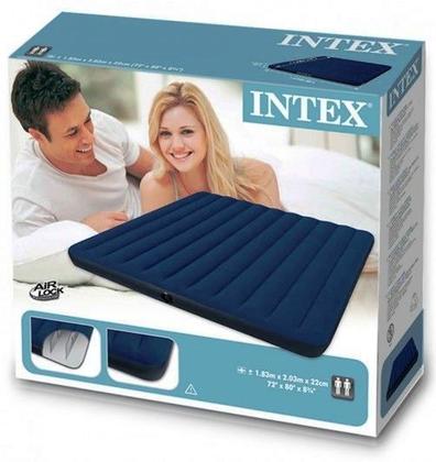 Imagem de Colchão Inflável Casal Clássico Midnight Verde Escuro Intex