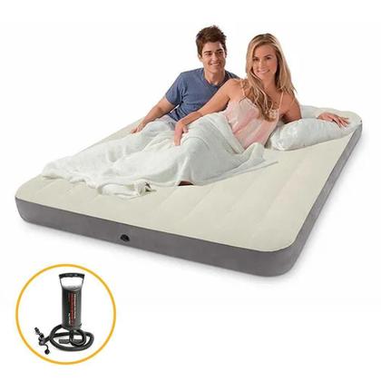 Imagem de Colchão Inflável Casal Dura Beam Fiber Tech Queen Com Bomba De Encher Intex