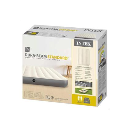 Imagem de Colchão Inflável Casal Dura Beam Fiber Tech Queen com Bomba Elétrica Intex