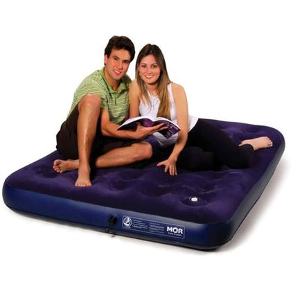 Imagem de Colchão Inflável Casal Multiuso Com Inflador Kit Reparo Mor