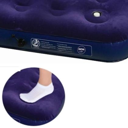 Imagem de Colchão Inflável Casal Multiuso Com Inflador Kit Reparo Mor