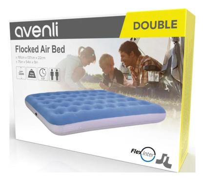 Imagem de Colchão Inflável Casal Premium Multiuso 191cm X 137cm X 22cm Pvc, Veludo E Vinil Resistente À Água -