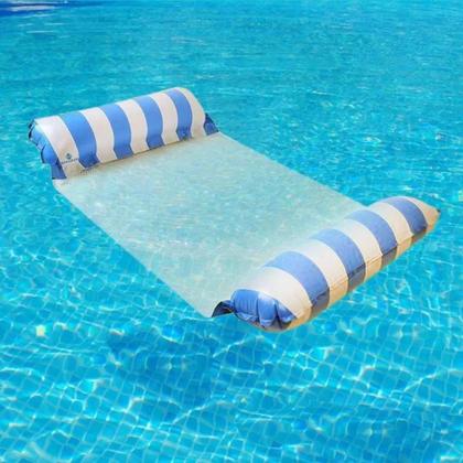 Imagem de Colchão Inflável Rede Piscina Cama Flutuante Reclinável