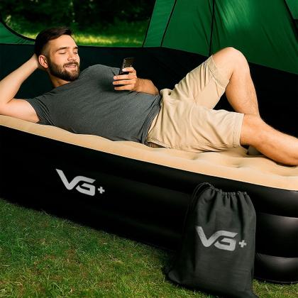 Imagem de Colchão Inflável Solteiro Dura Tech Premium Resistente com Bomba Elétrica Embutida VG Plus