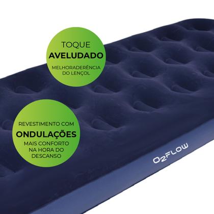 Imagem de Colchão Inflável Solteiro Multiuso Até 100kgs O2Flow
