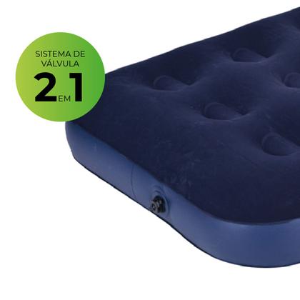Imagem de Colchão Inflável Solteiro Multiuso Até 100kgs O2Flow