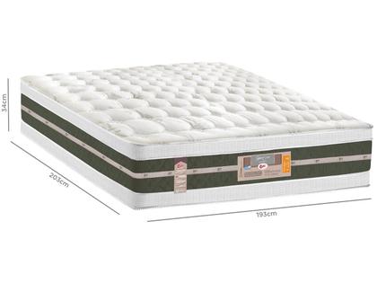 Imagem de Colchão King Castor Silver Star Air Double Face Tecnopedic 193x203x34