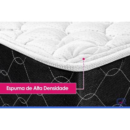 Imagem de Colchão King Espuma D33 Black White Euro Pillow Double Face (193x203x25) - Castor