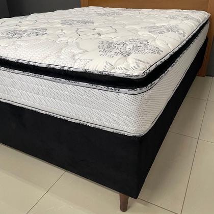 Imagem de Colchão King Molas Ensacadas Belize + Base 193x203x66