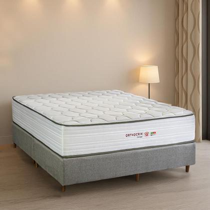 Imagem de Colchão King Molas Ensacadas Orthocrin Prestige 193x203x32 Alto Suporte Espuma HR GEL