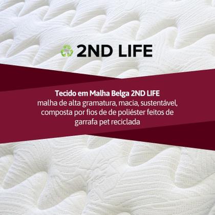 Imagem de Colchão King Molas Ensacadas Orthocrin Sense Pillow 193x203x32 Conforto Macio