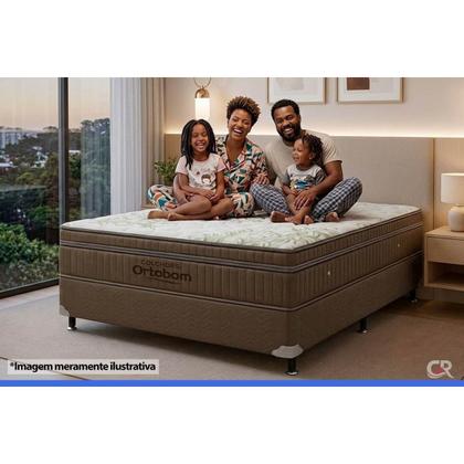 Imagem de Colchão King Molas SuperPocket Ensacadas Visco Gel Gold Ultra OrtoPillow (193x203x32) - Ortobom