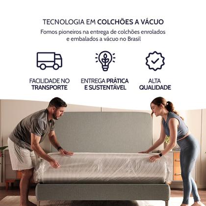 Imagem de Colchão King Ortopédico de Espuma D45 a Vácuo 158x198cm BF Colchões