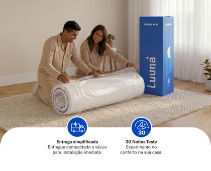 Imagem de Colchão Luuna Support, Espuma Firme, 10 Anos de Garantia, 18cm, Ortopédico com Suporte à coluna