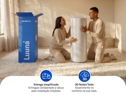Imagem de Colchão Luuna Supreme Firme, 5 Camadas de Espuma 32 cm com Bloqueio de Movimento, 10 Anos de Garantia