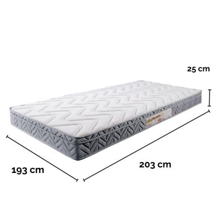 Imagem de Colchão Máximus Ultra Firme King 203 cm x 193 cm x 25 cm Ecosono