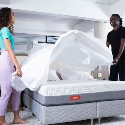 Imagem de Colchão na Caixa Espuma D33 Orthocrin Viscoelástica Moush Original Viúva Solteirão 110x200x25