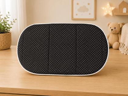 Imagem de Colchão Oval Bebê Para Moisés 77x45x4cm Qualidade Superior Oferta Limitada Toque Macio e Conforto Ideal para RecémNascidos