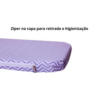 Imagem de Colchão Oval Para Moisés Colchão P/ Carrinho Que Vira Moisés
