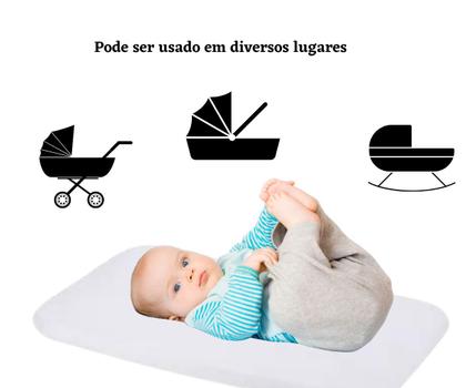 Imagem de Colchão Oval Para Moisés Colchão P/ Carrinho Que Vira Moisés