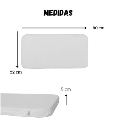 Imagem de Colchão oval para moisés ou carrinho que vira moisés 80x32