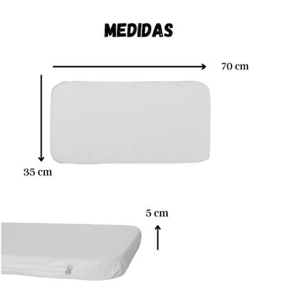 Imagem de Colchão oval para moisés ou carrinho que vira moisés