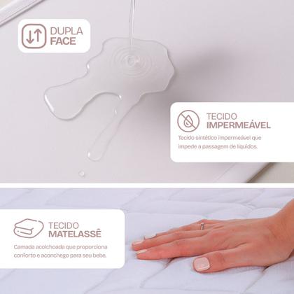 Imagem de Colchão para Berço Desmontável Chiqueirinho Cercadinho D17 100x70x6cm BF Colchões