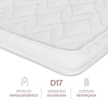 Imagem de Colchão para Berço Desmontável Chiqueirinho Cercadinho D17 100x70x6cm BF Colchões