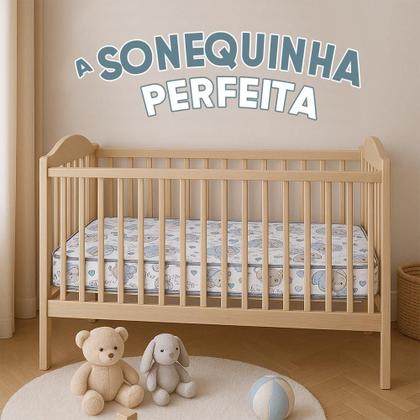 Imagem de Colchão para Berço Espuma D20 Sonequinha Antialérgico e Antiácaro Todos Tamanhos - Maestro Colchões