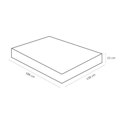 Imagem de Colchão Physical Mega Resistente Casal (138x188x22) - Suporte ideal para pessoas até 90kg Ortobom