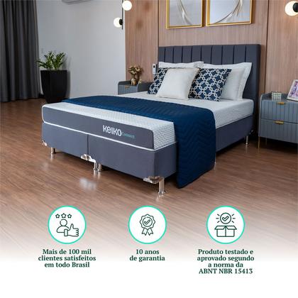 Imagem de Colchão Queen 18cm Espuma Massageador D33 18x158x198 Keiko