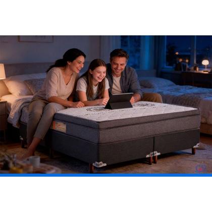 Imagem de Colchão Queen D28 / EP / Anatômico OrthoPremium Euro Pillow Brown (158x198x24) - Polar