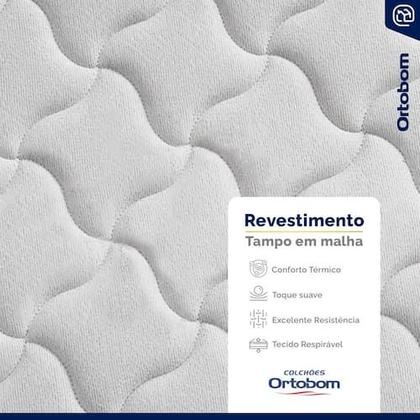 Imagem de Colchão Queen de Espuma D33 Airtech 100 Ortopillow (158x198x28) Ortobom