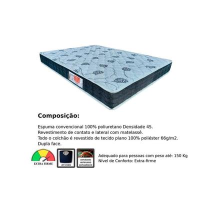 Imagem de Colchão Queen Espuma D45 Comfortpedic Line (158x198x20) - Orthoflex