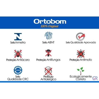 Imagem de Colchão Queen Espuma D45 Hight Foam HR (158x198x28) - Ortobom