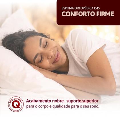 Imagem de Colchão Queen Espuma D45 Orthocrin Royal Saúde Plus Pillowtop - 158x198x28 Alto Suporte