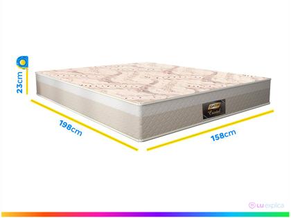 Imagem de Colchão Queen Gazin de Mola D28 23x158x198cm Cristal