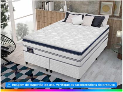 Colchão Queen Gazin de Molas Ensacadas 32x158x198cm - Diamond Blue Imagem de Colchão Queen Gazin de Molas Ensacadas 32x158x198cm