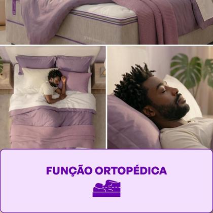 Imagem de Colchão Queen Green Premium Molas Ensacadas 158x198x33cm D33 Pillow Air Flow Suporte 130kg por Pessoa Malha Intense Bege Smartz