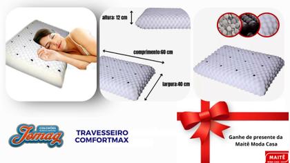 Imagem de Colchão Queen Massageador Tecnológico ComfortMax One Face 158x198x30 cm Bege ou Preto - Ganhe um Presente