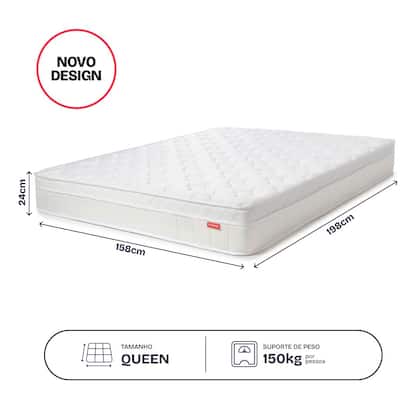 Imagem de Colchão Queen Molas Ensacadas D45 Smart Support BF Colchões