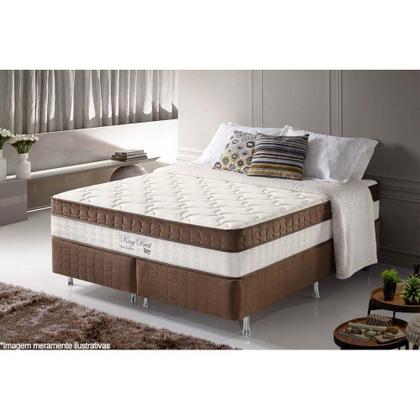 Imagem de Colchão Queen Molas Ensacadas MasterPocket King Best Euro Pillow Brown (158x198x33) - D Angelis Anjos