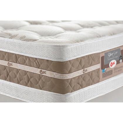 Imagem de Colchão Queen Molas Pocket Ensacadas Silver Star Air Double Face Euro Pillow (158x198x34) - Castor
