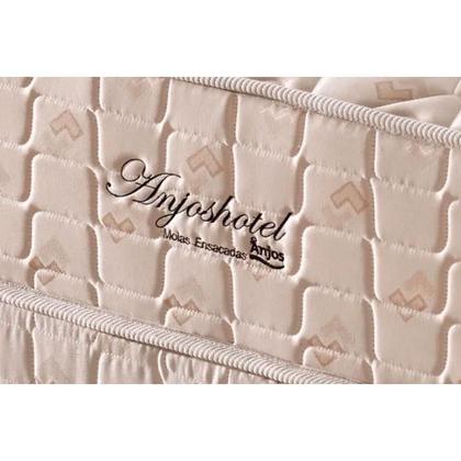 Imagem de Colchão Queen Molas Superlastic Anjos Hotel + Base CRC Suede Clean (158x198) - D Angelis Anjos