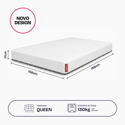Imagem de Colchão Queen Ortopédico de Espuma D45 a Vácuo 158x198cm BF Colchões