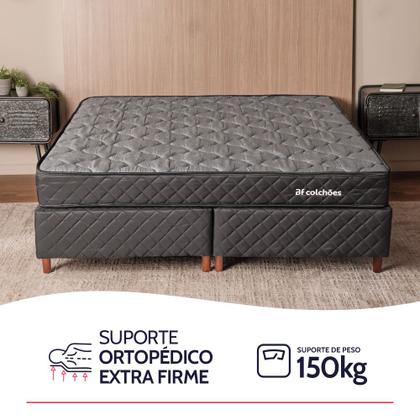 Imagem de Colchão Queen Ortopédico Espuma D45 Extra Firme 17x158x198cm BF Colchões
