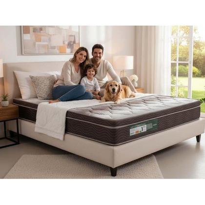 Imagem de Colchão Queen Ortopédico Wood Light OrtoPillow (158x198x24) - Ortobom