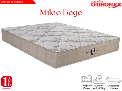 Imagem de Colchão Queen Size de Espuma D33 Milão (malha) 20x158x198cm Orthoflex