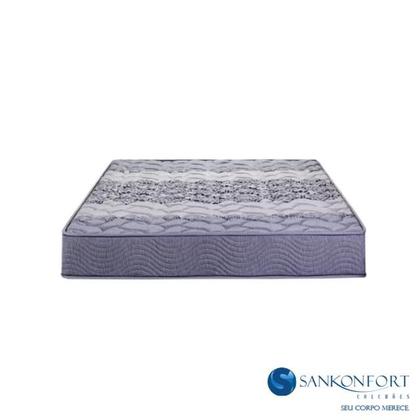 Imagem de Colchão Sankonfort Protege Espuma Ortopédico Casal Viúva 128x188x22 - Dupla Face - Firme e  Extra Firme 