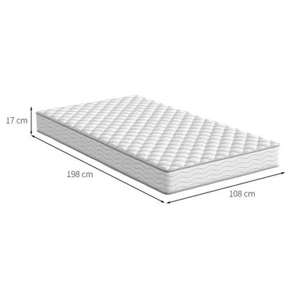 Imagem de Colchão Solteirão Howie Espuma D28 (17x108x198) Branco